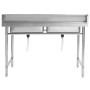 Fregadero de cocina con doble seno acero inoxidable de vidaXL, Fregaderos - Ref: Foro24-144291, Precio: 232,66 €, Descuento: %