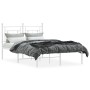 Bettgestell aus Metall mit weißem Kopfteil 120x200 cm von , Betten und Lattenroste - Ref: Foro24-374386, Preis: 87,82 €, Raba...