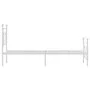 White metal bed frame with headboard and footboard 100x190 cm by , Beds and slatted bases - Ref: Foro24-374400, Price: 79,69 ...