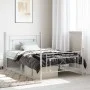 Metallbettgestell mit Kopf- und Fußteil weiß 107x203 cm von , Betten und Lattenroste - Ref: Foro24-374402, Preis: 84,47 €, Ra...