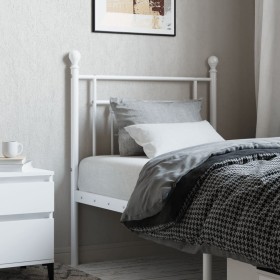 White metal headboard 75 cm by , Headboards and footboards - Ref: Foro24-374414, Price: 28,47 €, Discount: %
