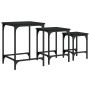 Stapelbare Couchtische, 3 Stück, schwarzes Holzwerkstoff von , Couchtisch - Ref: Foro24-838928, Preis: 41,16 €, Rabatt: %