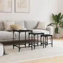 Stackable coffee tables 3 pieces black engineered wood by , Coffee table - Ref: Foro24-838928, Price: 36,66 €, Discount: %