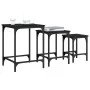 Stackable coffee tables 3 pieces black engineered wood by , Coffee table - Ref: Foro24-838928, Price: 36,66 €, Discount: %