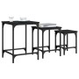 Stapelbare Couchtische, 3 Stück, schwarzes Holzwerkstoff von , Couchtisch - Ref: Foro24-838928, Preis: 41,16 €, Rabatt: %