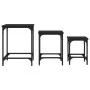 Stackable coffee tables 3 pieces black engineered wood by , Coffee table - Ref: Foro24-838928, Price: 36,66 €, Discount: %