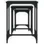 Stackable coffee tables 3 pieces black engineered wood by , Coffee table - Ref: Foro24-838928, Price: 36,66 €, Discount: %