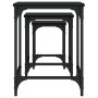 Stapelbare Couchtische, 3 Stück, schwarzes Holzwerkstoff von , Couchtisch - Ref: Foro24-838928, Preis: 41,16 €, Rabatt: %