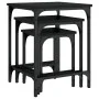 Mesas de centro apilables 3 piezas madera de ingeniería negro de , Mesas de centro - Ref: Foro24-838928, Precio: 36,66 €, Des...