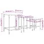 Mesas de centro apilables 3 piezas madera de ingeniería negro de , Mesas de centro - Ref: Foro24-838928, Precio: 36,66 €, Des...
