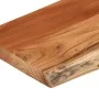 Rectangular wall shelf acacia wood live edge 80x30x2.5 cm by , Shelves and shelves - Ref: Foro24-370238, Price: 50,49 €, Disc...