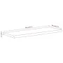 Rectangular wall shelf acacia wood live edge 80x30x2.5 cm by , Shelves and shelves - Ref: Foro24-370238, Price: 50,49 €, Disc...
