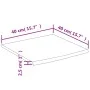 Square acacia wood wall shelf live edge 40x40x2.5 cm by , Shelves and shelves - Ref: Foro24-370246, Price: 29,17 €, Discount: %