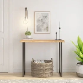 Tablero rectangular madera de acacia borde vivo 100x40x2,5 cm de , Tableros para mesas - Ref: Foro24-370252, Precio: 82,05 €,...
