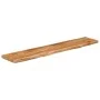 Rectangular wall shelf acacia wood live edge 120x20x3.8cm by , Shelves and shelves - Ref: Foro24-370278, Price: 68,44 €, Disc...