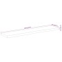 Rectangular wall shelf acacia wood live edge 120x20x3.8cm by , Shelves and shelves - Ref: Foro24-370278, Price: 48,78 €, Disc...
