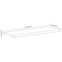 Rectangular wall shelf acacia wood live edge 50x20x3.8 cm by , Shelves and shelves - Ref: Foro24-370271, Price: 34,57 €, Disc...