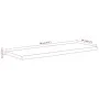 Rectangular wall shelf acacia wood live edge 80x30x3.8 cm by , Shelves and shelves - Ref: Foro24-370286, Price: 56,79 €, Disc...