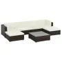 7-teiliges Gartenmöbel-Set und braune synthetische Rattankissen von vidaXL, Gartensets - Ref: Foro24-44597, Preis: 611,53 €, ...