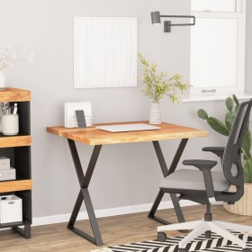 Tablero rectangular madera de acacia borde vivo 90x80x2,5 cm de , Accesorios y productos para escritorios - Ref: Foro24-37026...