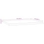Rectangular board acacia wood live edge 90x80x2.5 cm by , Desk accessories and products - Ref: Foro24-370267, Price: 105,11 €...