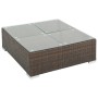 7-teiliges Gartenmöbel-Set und braune synthetische Rattankissen von vidaXL, Gartensets - Ref: Foro24-44597, Preis: 611,53 €, ...