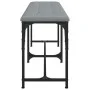 Banco de comedor acero y tela gris claro 124x32x45 cm de , Bancos de comedor y cocina - Ref: Foro24-835221, Precio: 56,82 €, ...