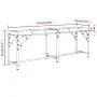 Banco de comedor acero y tela gris claro 124x32x45 cm de , Bancos de comedor y cocina - Ref: Foro24-835221, Precio: 56,82 €, ...