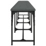 Esszimmerbank aus Stahl und dunkelgrauem Stoff, 248 x 32 x 45 cm von , Ess- und Küchenbänke - Ref: Foro24-835228, Preis: 99,3...