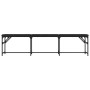 Esszimmerbank aus Stahl und schwarzem Kunstleder, 186 x 32 x 45 cm von , Ess- und Küchenbänke - Ref: Foro24-835223, Preis: 82...
