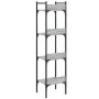 Librería de 4 estantes madera gris Sonoma 35x30x138,5 cm de , Librerías y estanterías - Ref: Foro24-838851, Precio: 43,86 €, ...