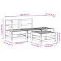 Gartenmöbel-Set 4-teilig aus massivem Kiefernholz von , Gartensets - Ref: Foro24-3186494, Preis: 227,07 €, Rabatt: %