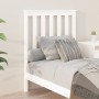 Solid white pine wood bed headboard 81x6x101 cm by , Headboards and footboards - Ref: Foro24-818496, Price: 44,37 €, Discount: %