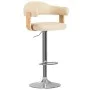 Küchenhocker 2 Stück Kunstleder gebogenes Holz creme von , Küchenhocker - Ref: Foro24-327337, Preis: 197,42 €, Rabatt: %