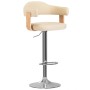 Küchenhocker 2 Stück Kunstleder gebogenes Holz creme von , Küchenhocker - Ref: Foro24-327337, Preis: 200,55 €, Rabatt: %