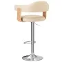 Küchenhocker 2 Stück Kunstleder gebogenes Holz creme von , Küchenhocker - Ref: Foro24-327337, Preis: 197,42 €, Rabatt: %