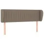 Taupe gray fabric headboard 147x23x78/88 cm by , Headboards and footboards - Ref: Foro24-3117384, Price: 68,33 €, Discount: %
