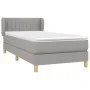 Box spring bed with light gray fabric mattress 80x200 cm by , Beds and slatted bases - Ref: Foro24-3126917, Price: 281,92 €, ...