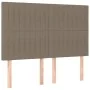 Box spring bed with taupe gray fabric mattress 140x200 cm by , Beds and slatted bases - Ref: Foro24-3136761, Price: 574,45 €,...