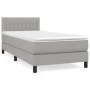 Boxspringbett mit hellgrauer Stoffmatratze 80x200 cm von , Betten und Lattenroste - Ref: Foro24-3140169, Preis: 274,32 €, Rab...