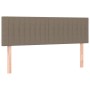 Box spring bed with taupe gray fabric mattress 140x190 cm by , Beds and slatted bases - Ref: Foro24-3140213, Price: 428,47 €,...