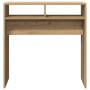 Mesa consola madera de ingeniería roble artesanal 78x30x80 cm en Mesas auxiliares | Comprar online en Foro24