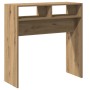 Mesa consola madera de ingeniería roble artesanal 78x30x80 cm en Mesas auxiliares | Comprar online en Foro24