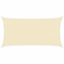 Toldo de vela crema HDPE 160 g/m² 2x3,5 m