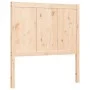 Single bed frame with solid wood headboard by , Beds and slatted bases - Ref: Foro24-3194206, Price: 89,94 €, Discount: %