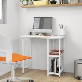 Computertisch aus MDF und weißem Metall, 80 x 40 x 72 cm von , Schreibtische - Ref: Foro24-20555, Preis: 59,87 €, Rabatt: %
