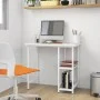 Computertisch aus MDF und weißem Metall, 80 x 40 x 72 cm von , Schreibtische - Ref: Foro24-20555, Preis: 59,87 €, Rabatt: %