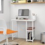 MDF and white metal computer desk 80x40x72 cm by , Desks - Ref: Foro24-20555, Price: 60,86 €, Discount: %