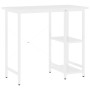 MDF and white metal computer desk 80x40x72 cm by , Desks - Ref: Foro24-20555, Price: 60,86 €, Discount: %