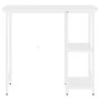 Computertisch aus MDF und weißem Metall, 80 x 40 x 72 cm von , Schreibtische - Ref: Foro24-20555, Preis: 59,87 €, Rabatt: %